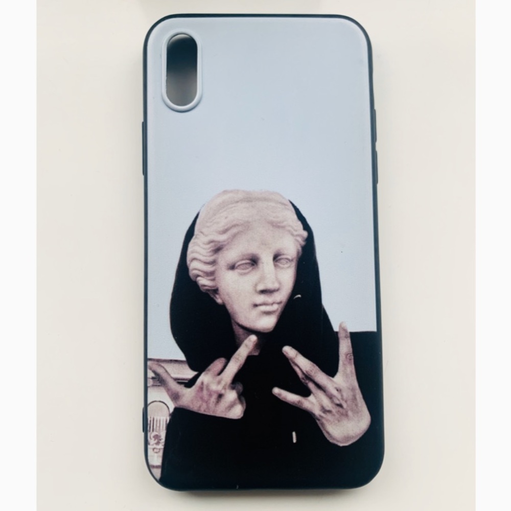 GREEK MODERN ART SOFT SILICONE IPHONE XS CASE